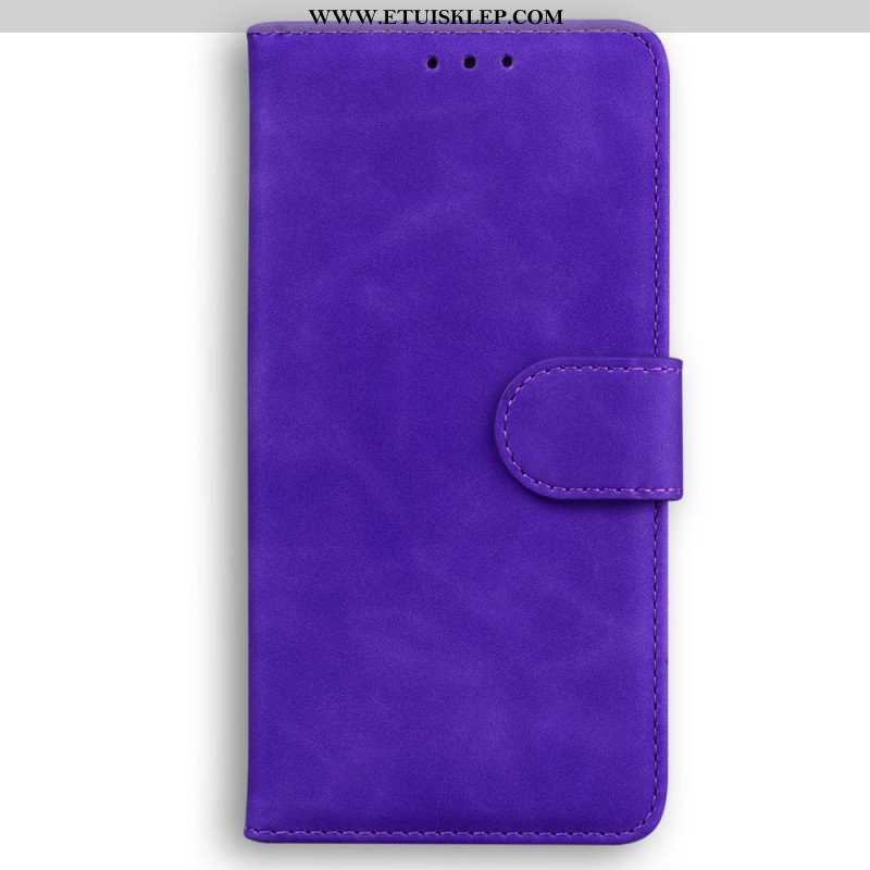 Etui Folio do Oppo Reno 8 Pro Skórzany Efekt Couture